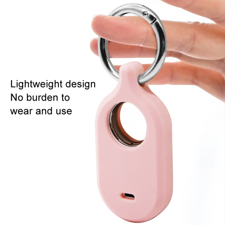 Per Samsung Galaxy SmartTag2 con custodia protettiva in silicone con portachiavi, S Buckle Pink, S Buckle Deep Blue, S Buckle Black, D Buckle Pink, D Buckle Deep Blue, D Buckle Black, Round Buckle Pink, Round Buckle Deep Blue, Round Buckle Black