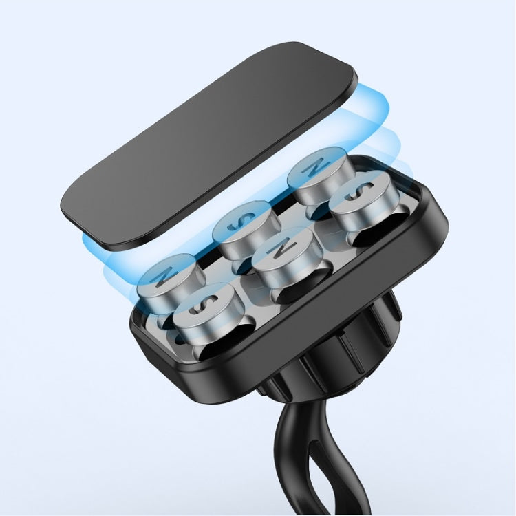 Supporto magnetico per navigazione per cellulare a doppia testa da 360 gradi