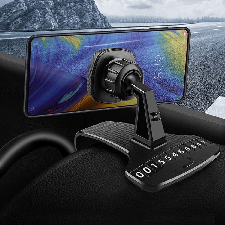 Porta cellulare magnetico da auto, targa di parcheggio sul cruscotto