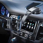 Supporto per cellulare con doppio mandrino a ventosa per cruscotto dell'auto