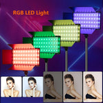 RGB regolabile per riprese dal vivo, luce di riempimento per telefono, luce per fotografia reflex, spina europea, RGB 10 inch, RGB 12 inch, RGB 14 inch