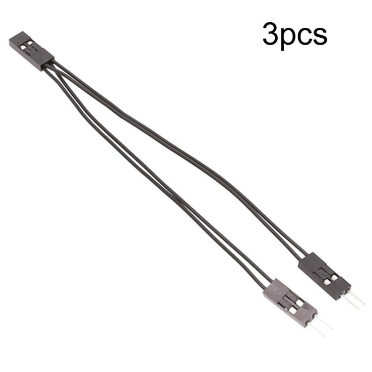 Cavo terminale DuPont Cavo di collegamento DuPont 2.54 2 pin da 1 a 2 fili da una femmina a due maschi, 10cm