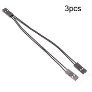 Cavo terminale DuPont Cavo di collegamento DuPont 2.54 2 pin da 1 a 2 fili da una femmina a due maschi, 10cm