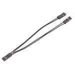 Cavo terminale DuPont Cavo di collegamento DuPont 2.54 2 pin da 1 a 2 fili da una femmina a due maschi, 10cm