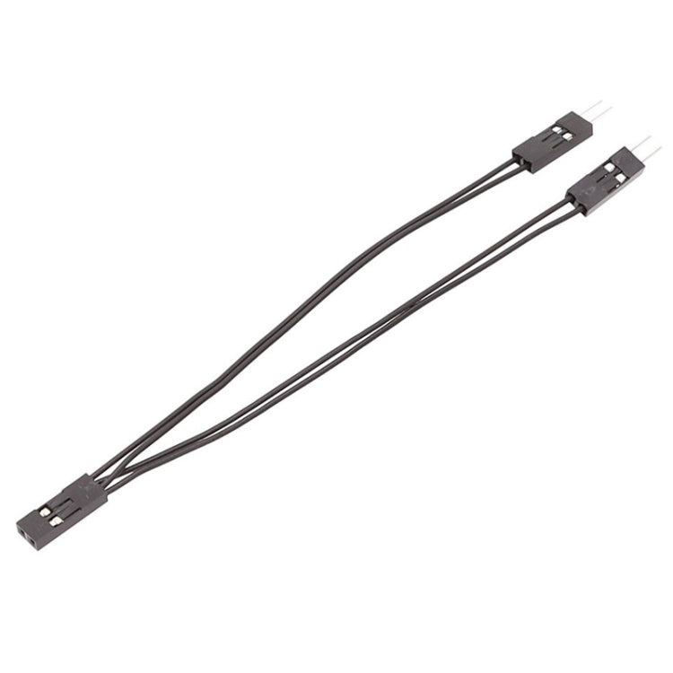 Cavo terminale DuPont Cavo di collegamento DuPont 2.54 2 pin da 1 a 2 fili da una femmina a due maschi, 10cm