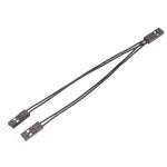 Cavo terminale DuPont Cavo di collegamento DuPont 2.54 2 pin da 1 a 2 fili da una femmina a due maschi, 10cm