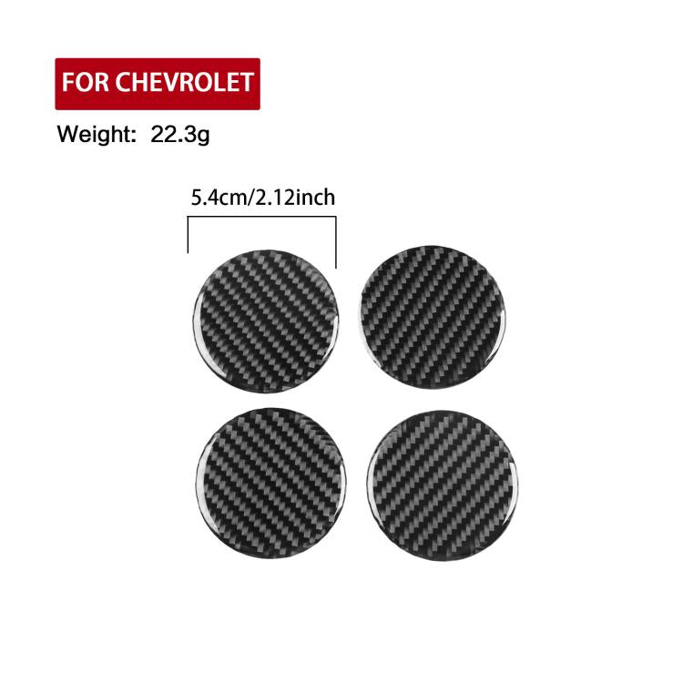 Per Chevrolet Malibu 2016-2024 4 pezzi/set adesivo mozzo ruota guida a sinistra
