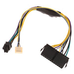 For HP Elite 8100 8200 8300 ATX 24pin to 6P Adapter Cable, ATX 24pin To 6P