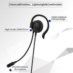 SOYTO SY227 Cuffia con gancio per l'orecchio dell'operatore monolaterale Cuffia per computer con cavo, 3.5mm, Separation USB Wire Control