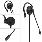 SOYTO SY227 Cuffia con gancio per l'orecchio dell'operatore monolaterale Cuffia per computer con cavo, 3.5mm, Separation USB Wire Control