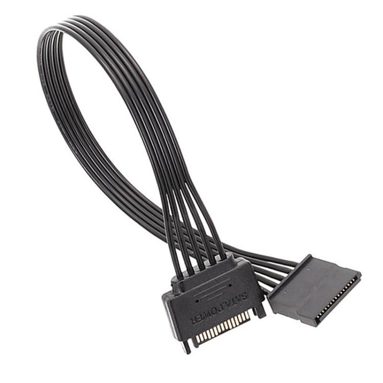 Cavo di prolunga maschio e femmina SATA da 15 pin per alimentatore Cavi di collegamento per l'alimentazione del disco rigido durevoli, 30cm 15Pin, 60cm 15Pin