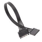 Cavo di prolunga maschio e femmina SATA da 15 pin per alimentatore Cavi di collegamento per l'alimentazione del disco rigido durevoli, 30cm 15Pin, 60cm 15Pin
