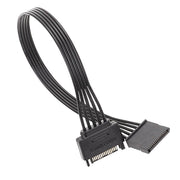 Cavo di prolunga maschio e femmina SATA da 15 pin per alimentatore Cavi di collegamento per l'alimentazione del disco rigido durevoli, 30cm 15Pin, 60cm 15Pin