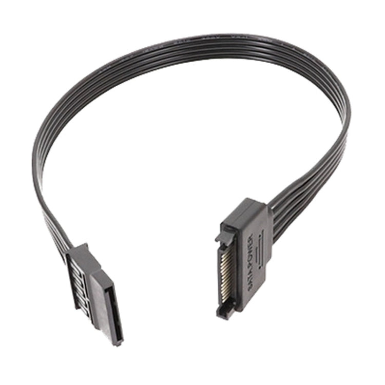 Cavo di prolunga maschio e femmina SATA da 15 pin per alimentatore Cavi di collegamento per l'alimentazione del disco rigido durevoli, 30cm 15Pin, 60cm 15Pin
