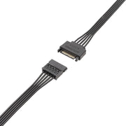 Cavo di prolunga maschio e femmina SATA da 15 pin per alimentatore Cavi di collegamento per l'alimentazione del disco rigido durevoli, 30cm 15Pin, 60cm 15Pin
