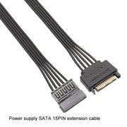 Cavo di prolunga maschio e femmina SATA da 15 pin per alimentatore Cavi di collegamento per l'alimentazione del disco rigido durevoli, 30cm 15Pin, 60cm 15Pin