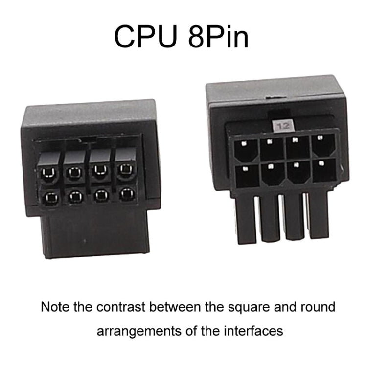 Adattatore angolare 90° per connettore CPU 8 pin scheda madre