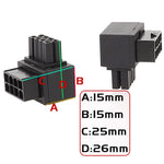 Adattatore angolare 90° per connettore CPU 8 pin scheda madre