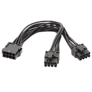 Cavo di alimentazione della scheda grafica maschio da 8P femmina a doppio 6+2Pin Cavo adattatore di alimentazione da 8P a doppio 8P da 1 a 2, 8P Female To Dual 6+2Pin Male