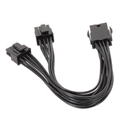 Cavo di alimentazione della scheda grafica maschio da 8P femmina a doppio 6+2Pin Cavo adattatore di alimentazione da 8P a doppio 8P da 1 a 2, 8P Female To Dual 6+2Pin Male