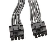 Cavo di alimentazione della scheda grafica maschio da 8P femmina a doppio 6+2Pin Cavo adattatore di alimentazione da 8P a doppio 8P da 1 a 2, 8P Female To Dual 6+2Pin Male