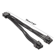 Cavo di alimentazione della scheda grafica maschio da 8P femmina a doppio 6+2Pin Cavo adattatore di alimentazione da 8P a doppio 8P da 1 a 2, 8P Female To Dual 6+2Pin Male