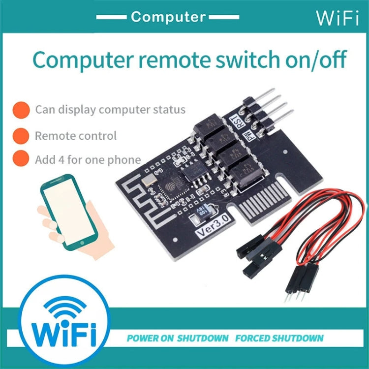 Modulo riavvio slot PCI-E con accensione remota WiFi per PC deskt