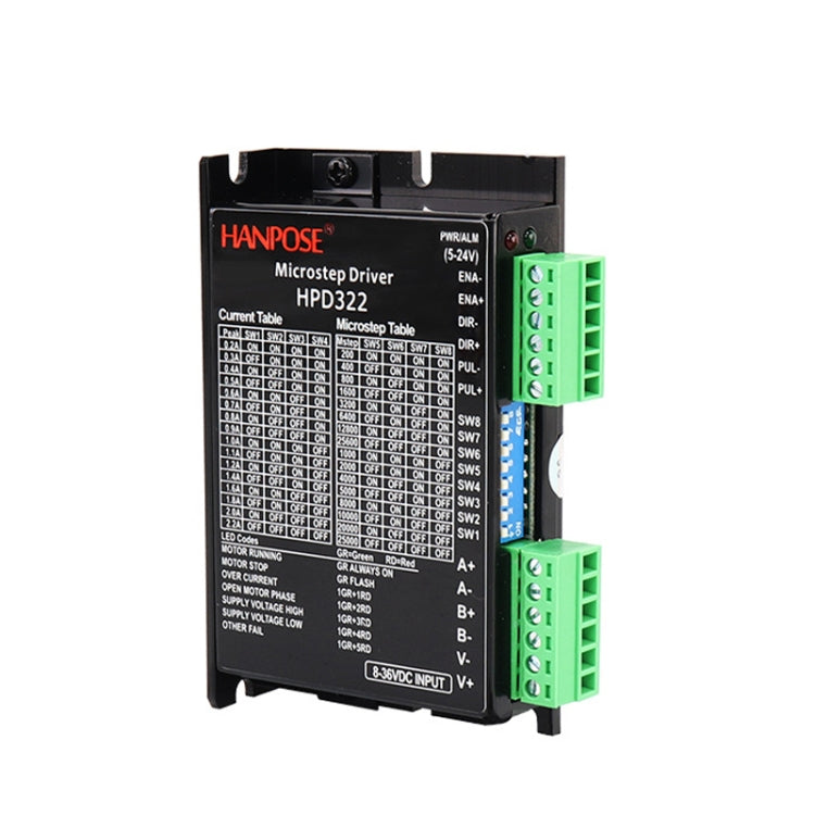 HANPOSE HPD332 2.2A 8-36V Driver motore passo-passo per motore 20 28 35 42, HANPOSE HPD332