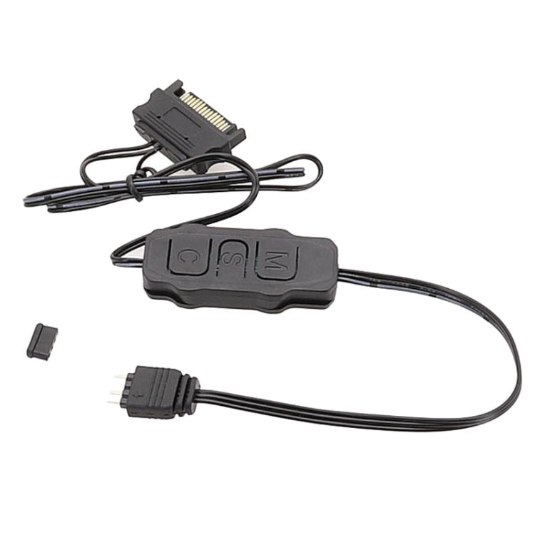 Cavo controller di illuminazione RGB da 5 V a 3 pin per scheda madre di alimentazione SATA per ventola del telaio
