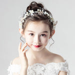 Fasce per capelli con ghirlanda di fiori di foresta, accessori per spettacoli per ragazze di compleanno