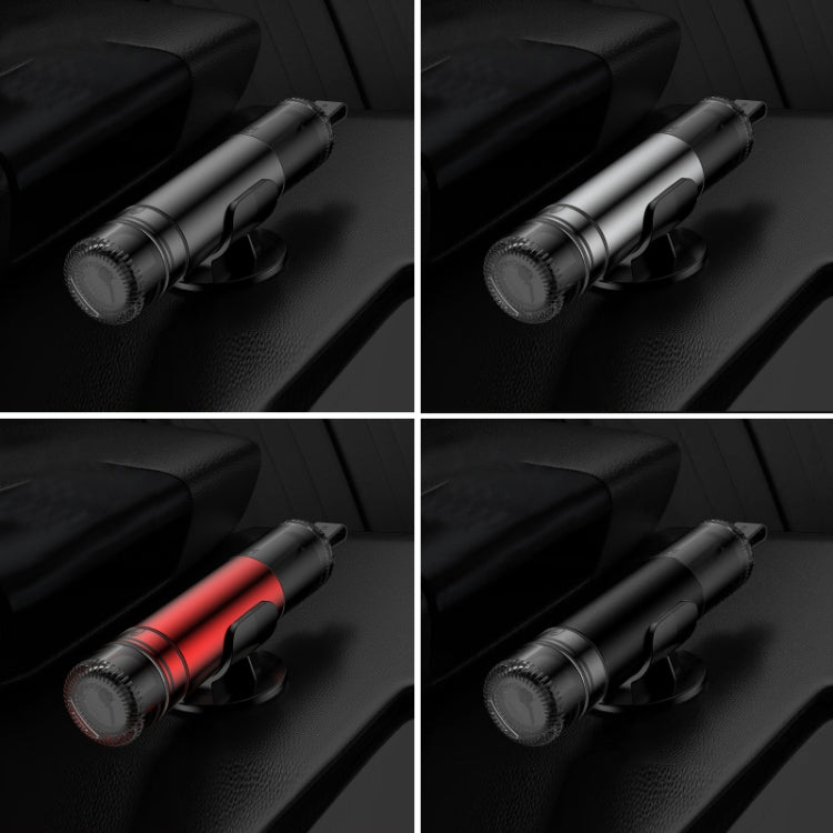 Strumento multifunzionale per la fuga di emergenza del martello di sicurezza per vetro dell'auto, Gray, Silver, Red, Black