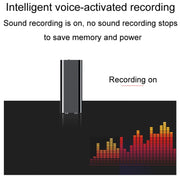 Registratore vocale intelligente Q25 con schermo HD con cancellazione del rumore Reporter vocale con clip posteriore, 4GB, 8GB, 16GB, 32GB