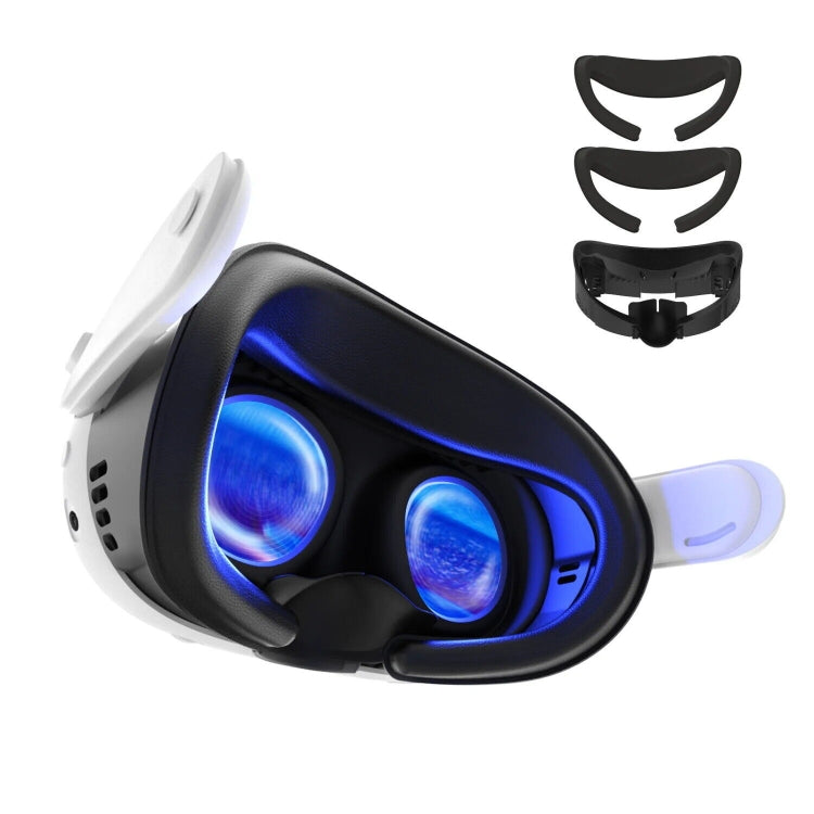 Maschera in pelle traspirante per Meta Quest 3