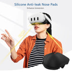 Maschera in pelle traspirante per Meta Quest 3