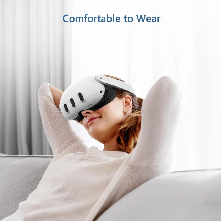 Maschera in pelle traspirante per Meta Quest 3
