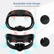 AMVR Q3FC1 Per Meta Quest3 Maschera Materiale in pelle traspirante seta ghiaccio
