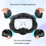 Maschera in pelle traspirante per Meta Quest 3