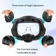 AMVR Q3FC1 Per Meta Quest3 Maschera Materiale in pelle traspirante seta ghiaccio