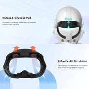 AMVR Q3FC1 Per Meta Quest3 Maschera Materiale in pelle traspirante seta ghiaccio