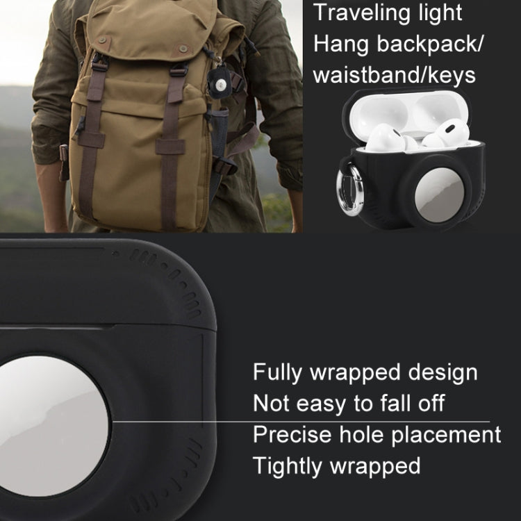 Custodia silicone antigoccia per AirPods Pro 2 e AirTag 2
