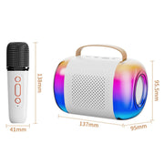 Altoparlante Bluetooth portatile karaoke con microfono wireless