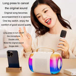 Altoparlante Bluetooth portatile karaoke con microfono wireless
