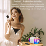 Altoparlante Bluetooth portatile karaoke con microfono wireless