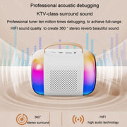 Altoparlante Bluetooth portatile karaoke con microfono wireless