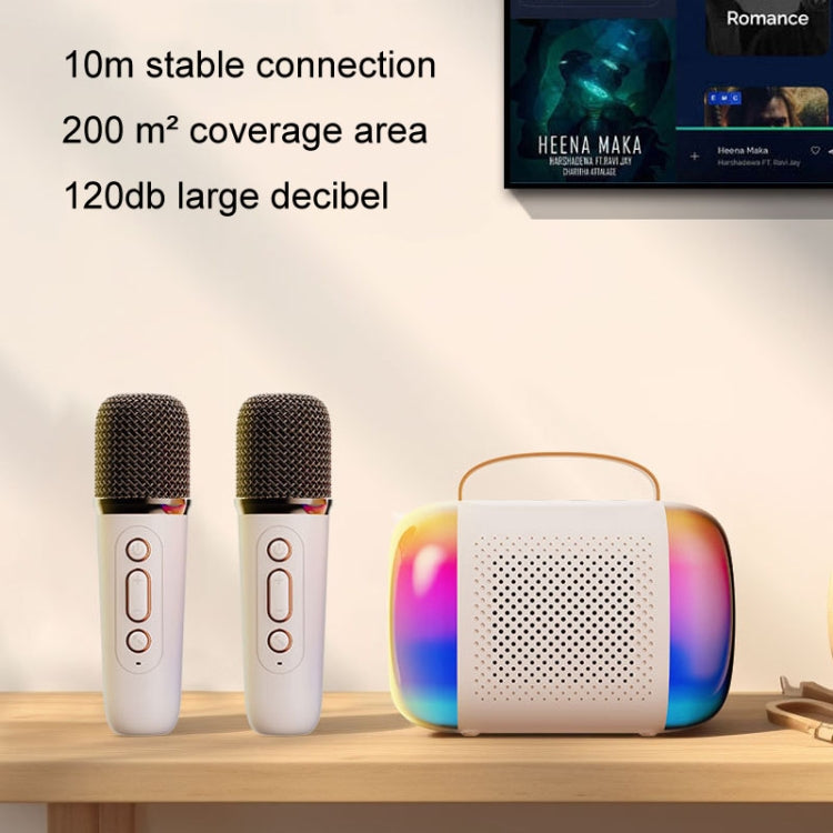 Altoparlante Bluetooth portatile Audio karaoke wireless per casa ed esterno, Y5 1 Microphone, Y5 2 Microphone