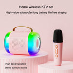 Altoparlante Bluetooth portatile karaoke con microfono wireless