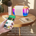 Altoparlante Bluetooth portatile karaoke con microfono wireless