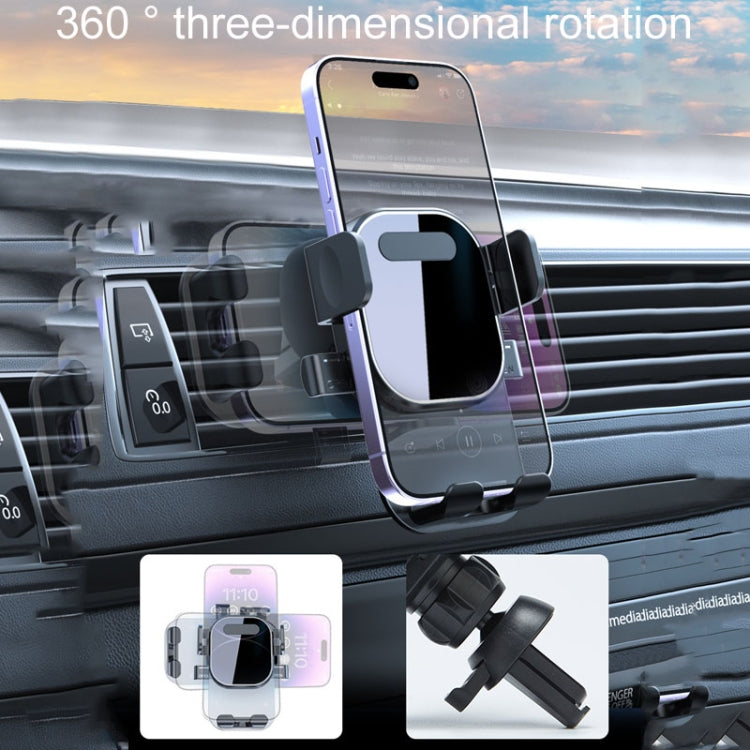 Clip di supporto fissa per navigazione per presa d'aria per auto per telefono automobilistico, Mirror Model, Texture Model
