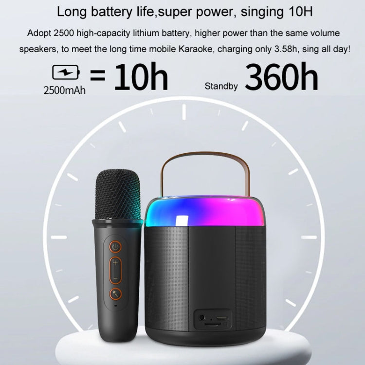 Altoparlante Bluetooth portatile karaoke 7W con microfono