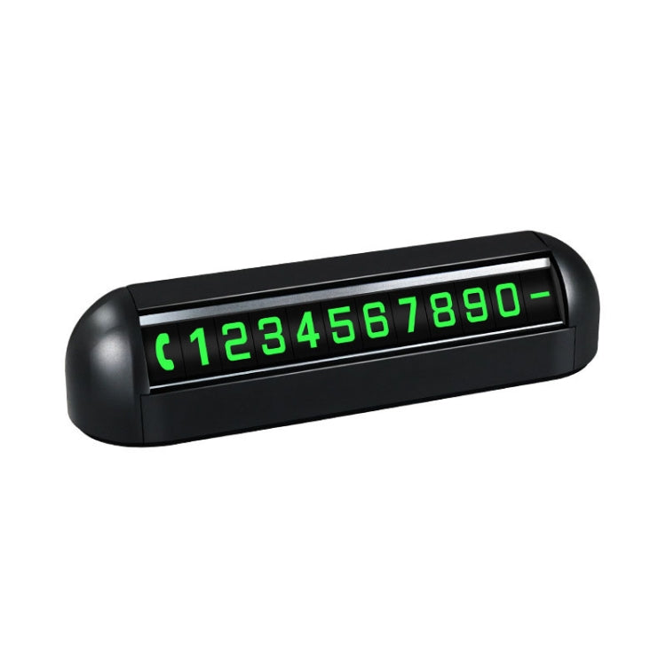 Targa di parcheggio temporaneo per automobili. Spostare le carte del numero di telefono dell'auto